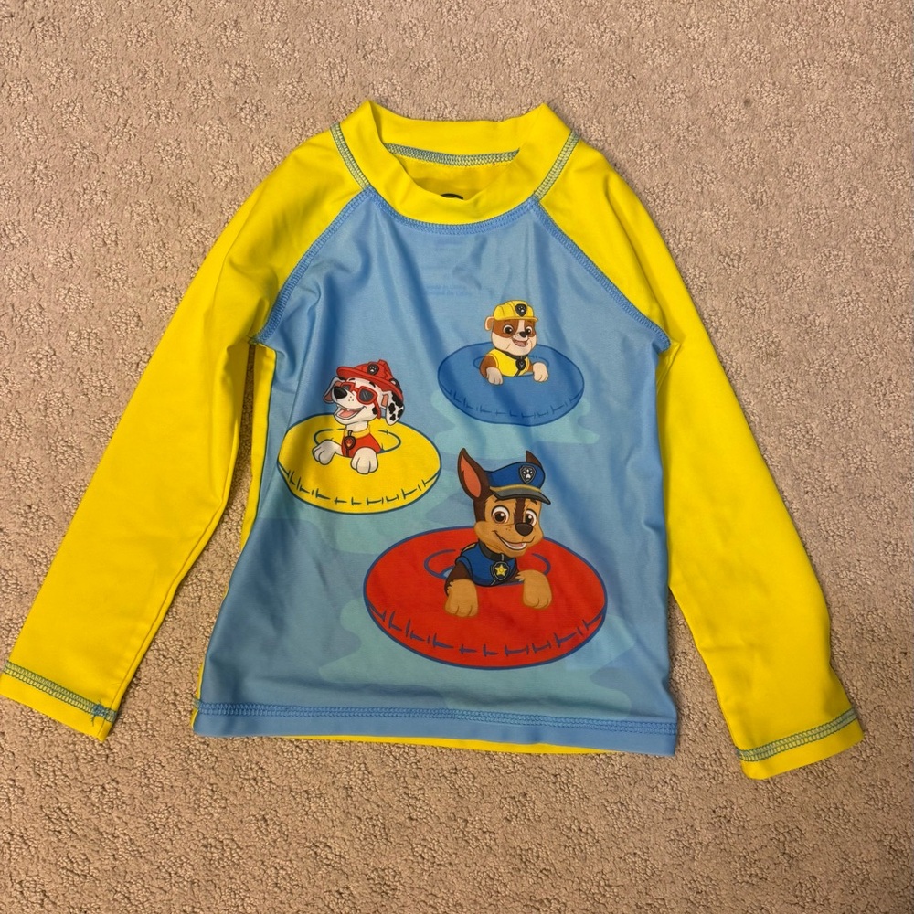 Paw Patrol Kids Rashguard - Yellow and Blue